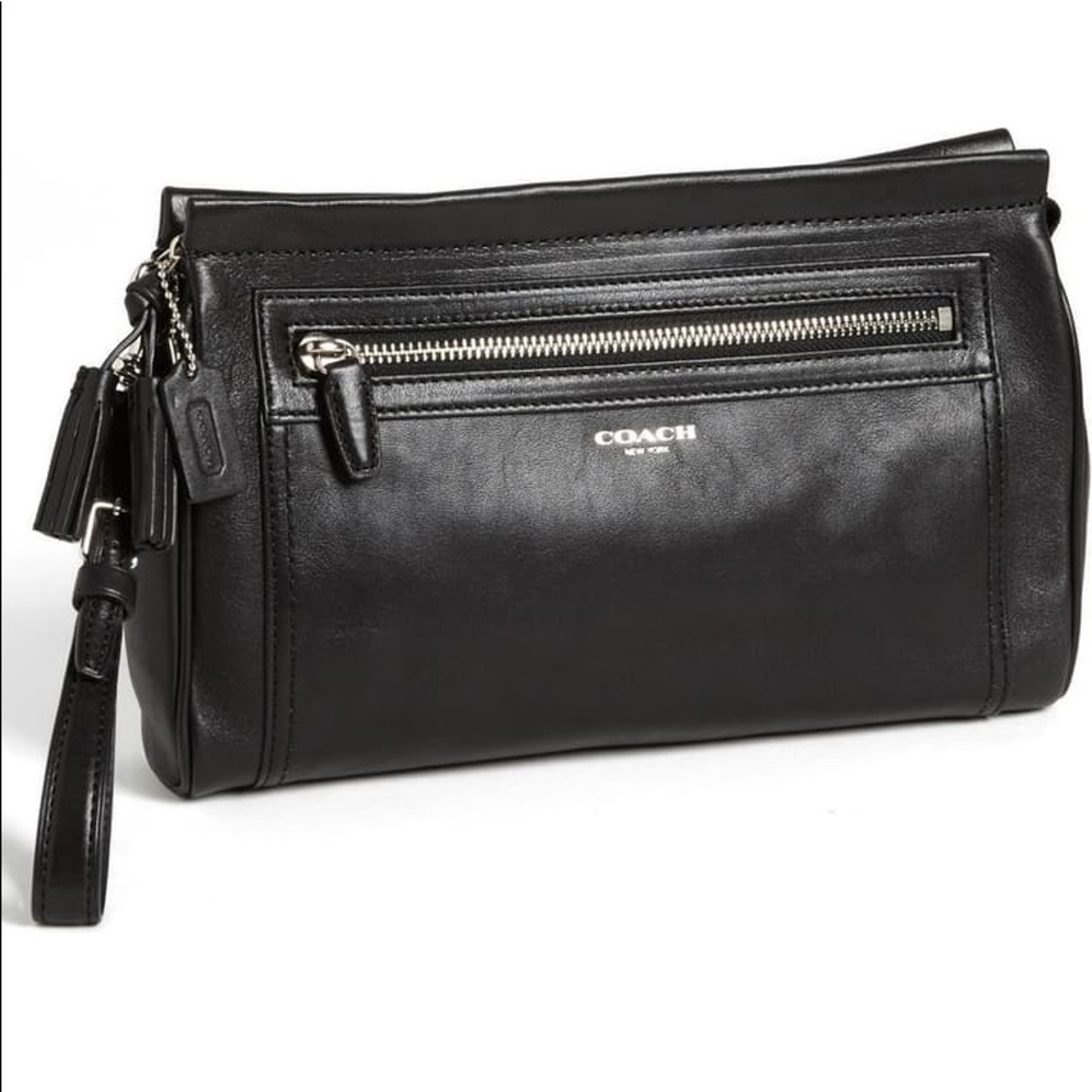 Coach Two Tone Legacy Clutch, Large